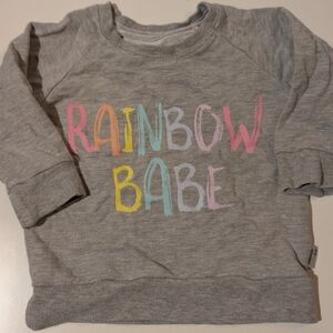 Portage And Main Rainbow Babe Gray  Shirt Crewneck